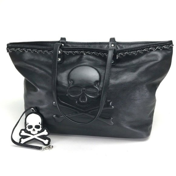 Mastermind Japan Bags Authentic Mastermind Japan Skull Shoulder Bag Tote Bag Black Leather